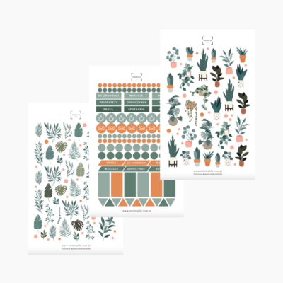 Zestaw naklejek BOTANIC