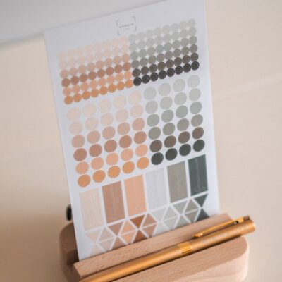 Naklejki do planowania - kropeczki ALMOND SAGE