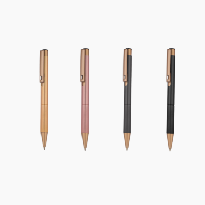 Długopis półżelowy, mix kolorów: złoty, różowy złoty, grafitowy, czarny