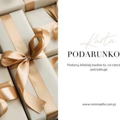 Karta podarunkowa MINIMALIFE voucher prezentowy