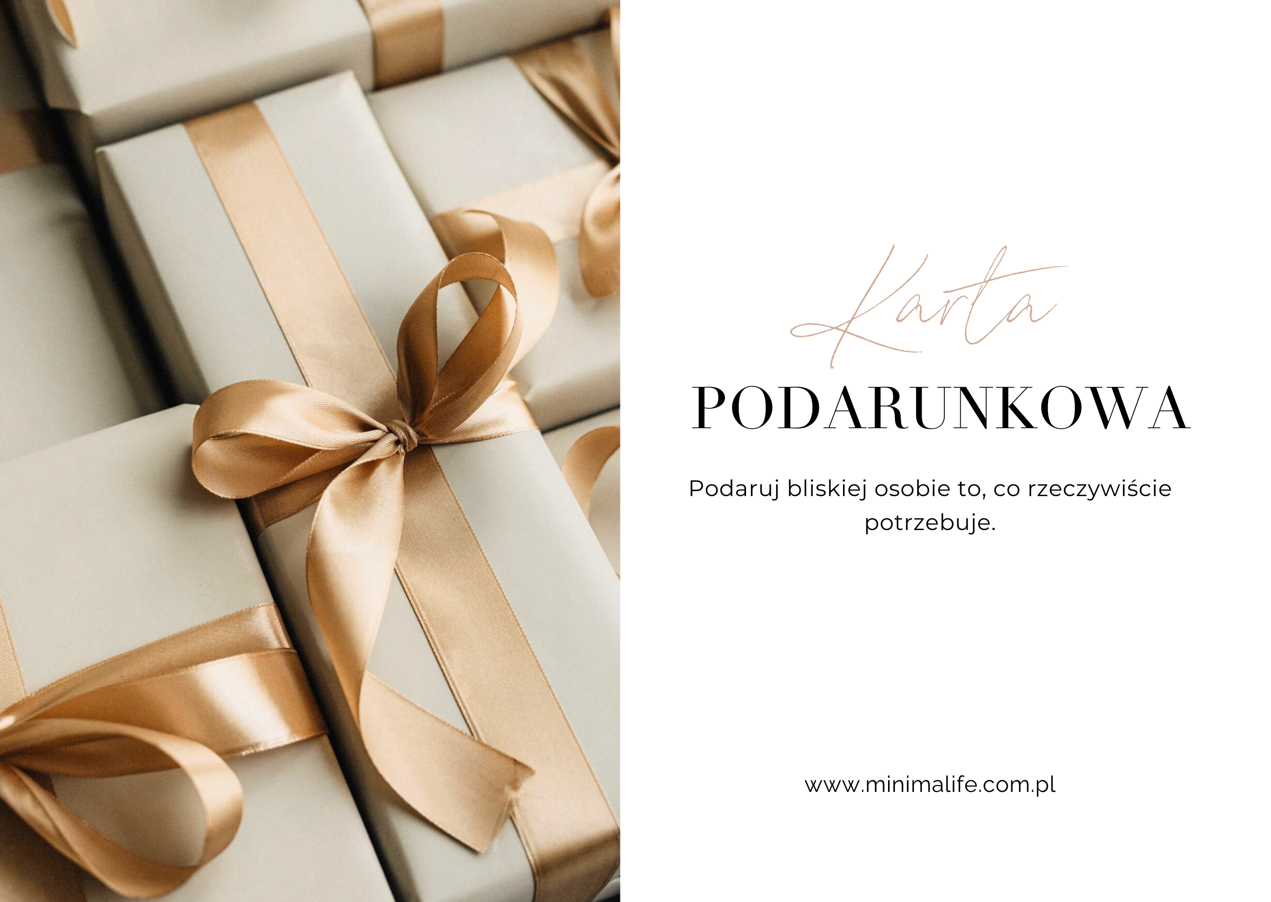 Karta podarunkowa MINIMALIFE voucher prezentowy