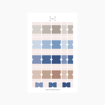 naklejki indeksujace do zaznaczania projektów, miesięcy itp.