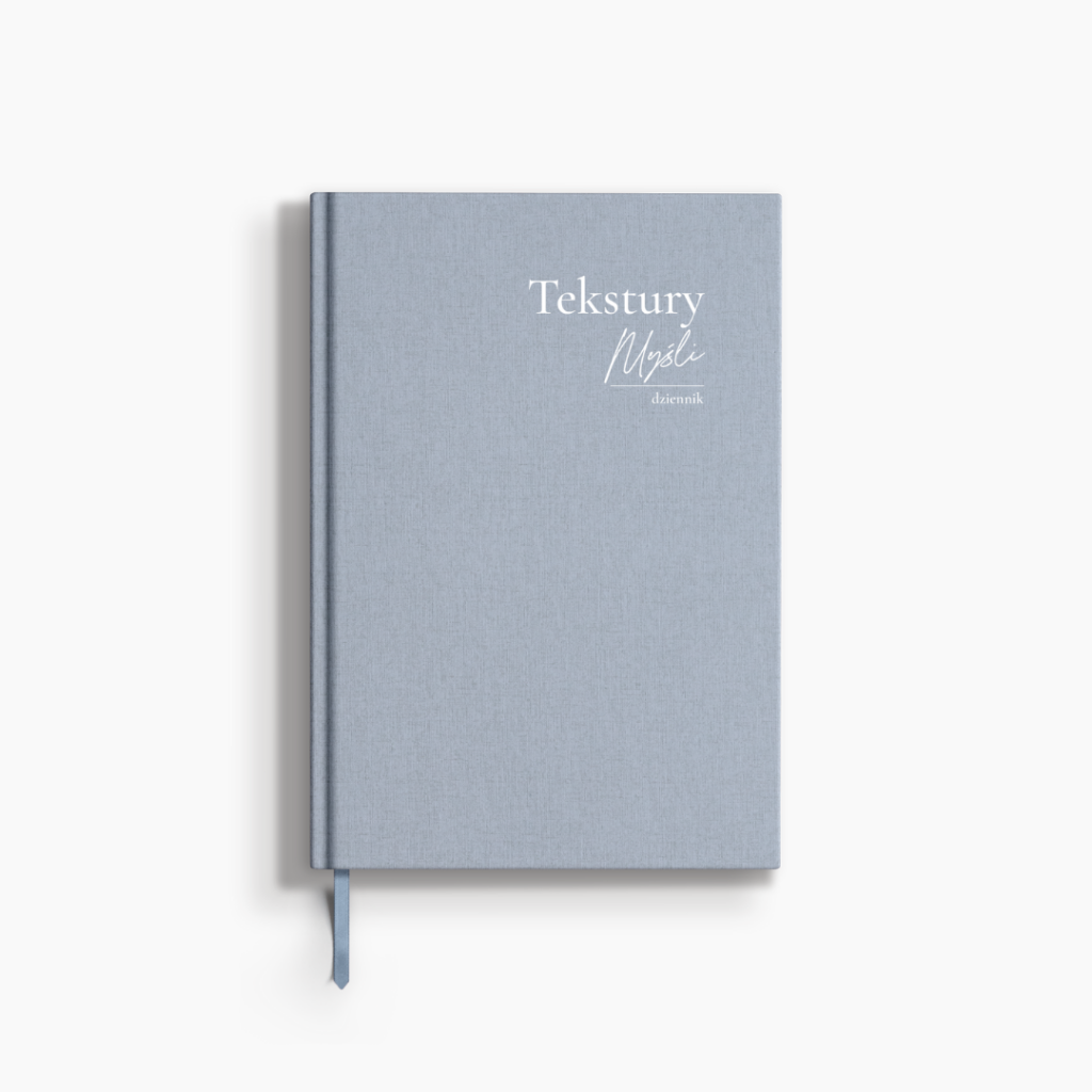 Tekstury myśli dziennik refleksji MINIMALIFE niebieski