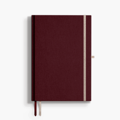 Burgundowy planner B5 Burgundy Charm – elegancki bullet journal