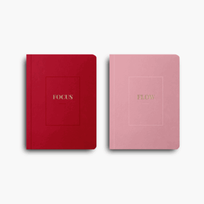 Zestaw notes B6 perforacje FOCUS FLOW cherry pink