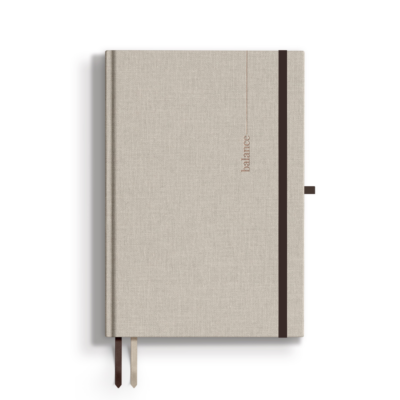 Planner niedatowany tygodniowy Balance len