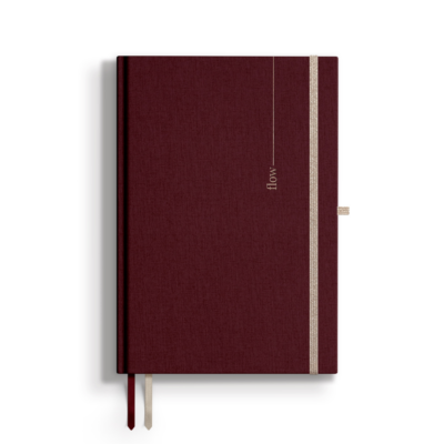 Planner niedatowany tygodniowy MINIMALIFE burgund FLOW