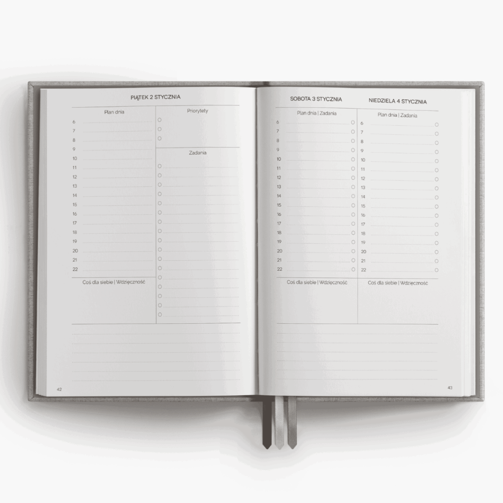 MINIMALIFE planner 2026 dzienny plan dnia