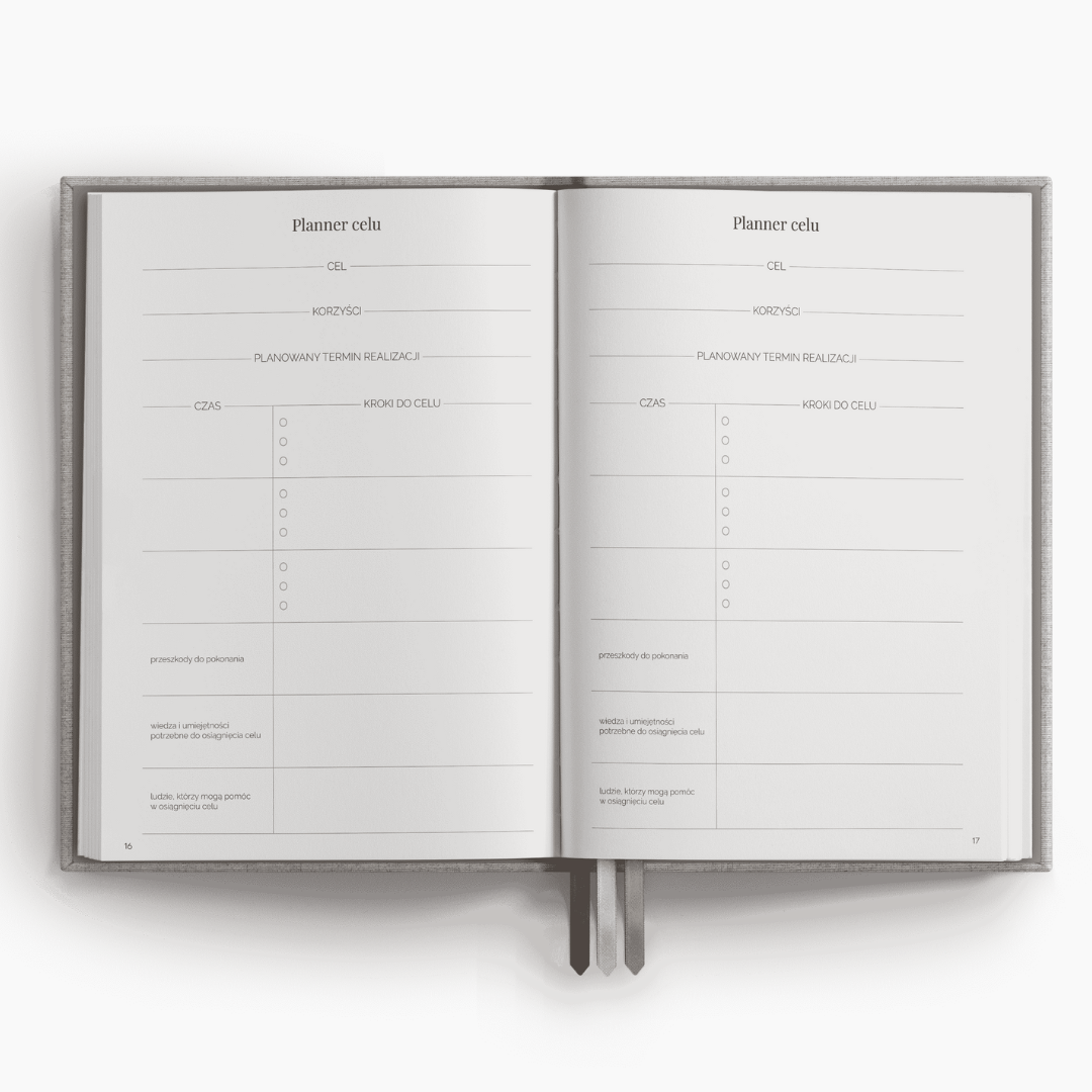 MINIMALIFE planner 2026 dzienny tygodniowy planner celu