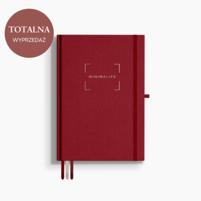 Planner dzienny MINIMALIFE 2026 - CHERRY
