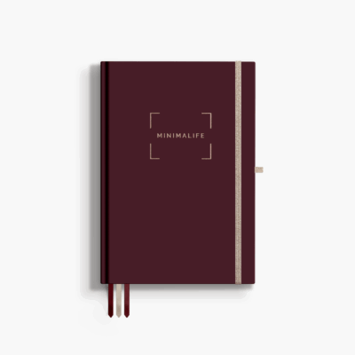 Planner MINIMALIFE 2026 bordo dzienny i tygodniowy