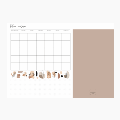 Biuwar plan miesiaca pustynny braz