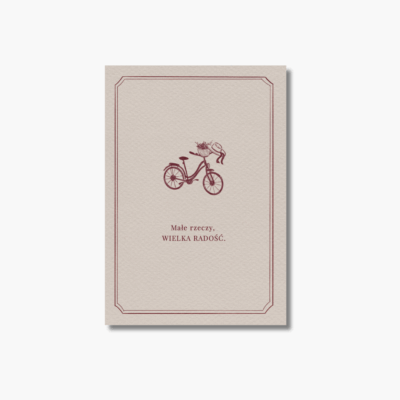 Karta okolicznosciowa z koperta Male rzeczy wielka radosc MINIMALIFE