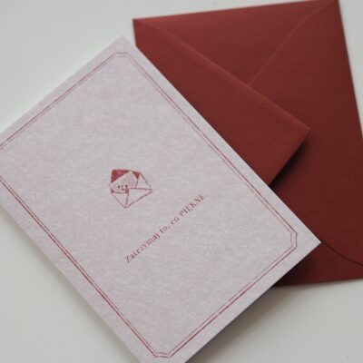 Karta okoliczosciowa z koperta LISCIK