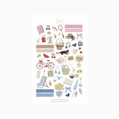 Naklejki do planowania lato MINIMALIFE