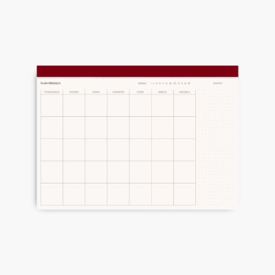 Plan miesiaca MINIMALIFE Cherry MINIMAL