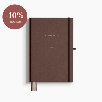 MINIMALIFE kalendarz 2027 czekolada plotno preorder BROWNIE