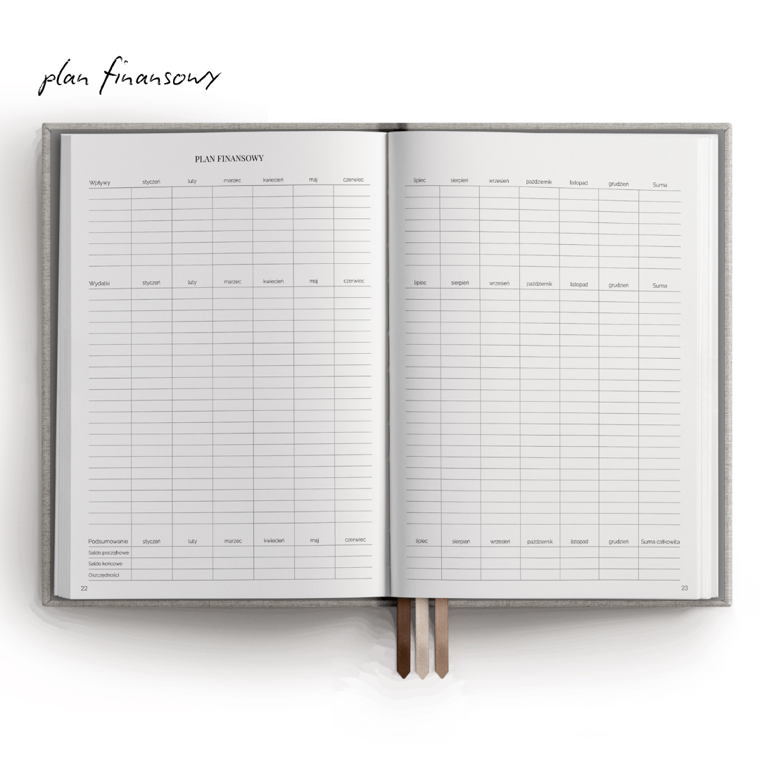 MINIMALIFE planner 2027 plan finansowy