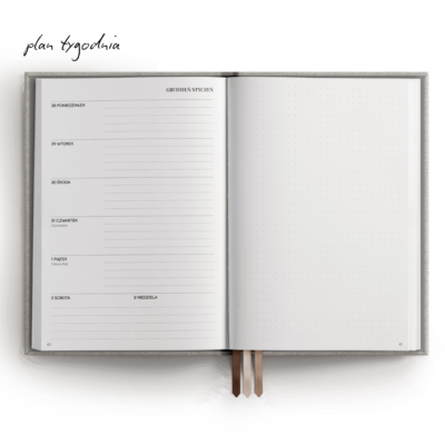 MINIMALIFE planner 2027 plan tygodnia