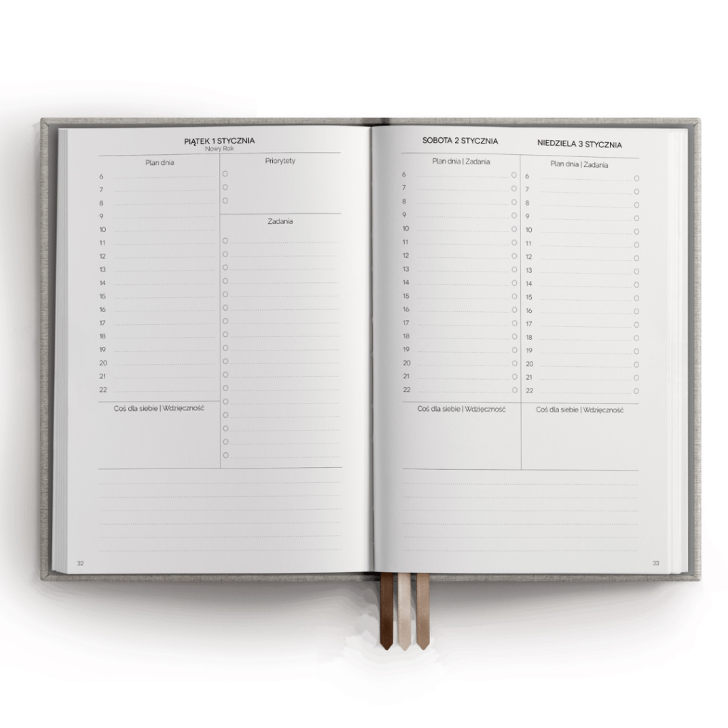 MINIMALIFE planner kalendarz dzienny tygodniowy plan dnia